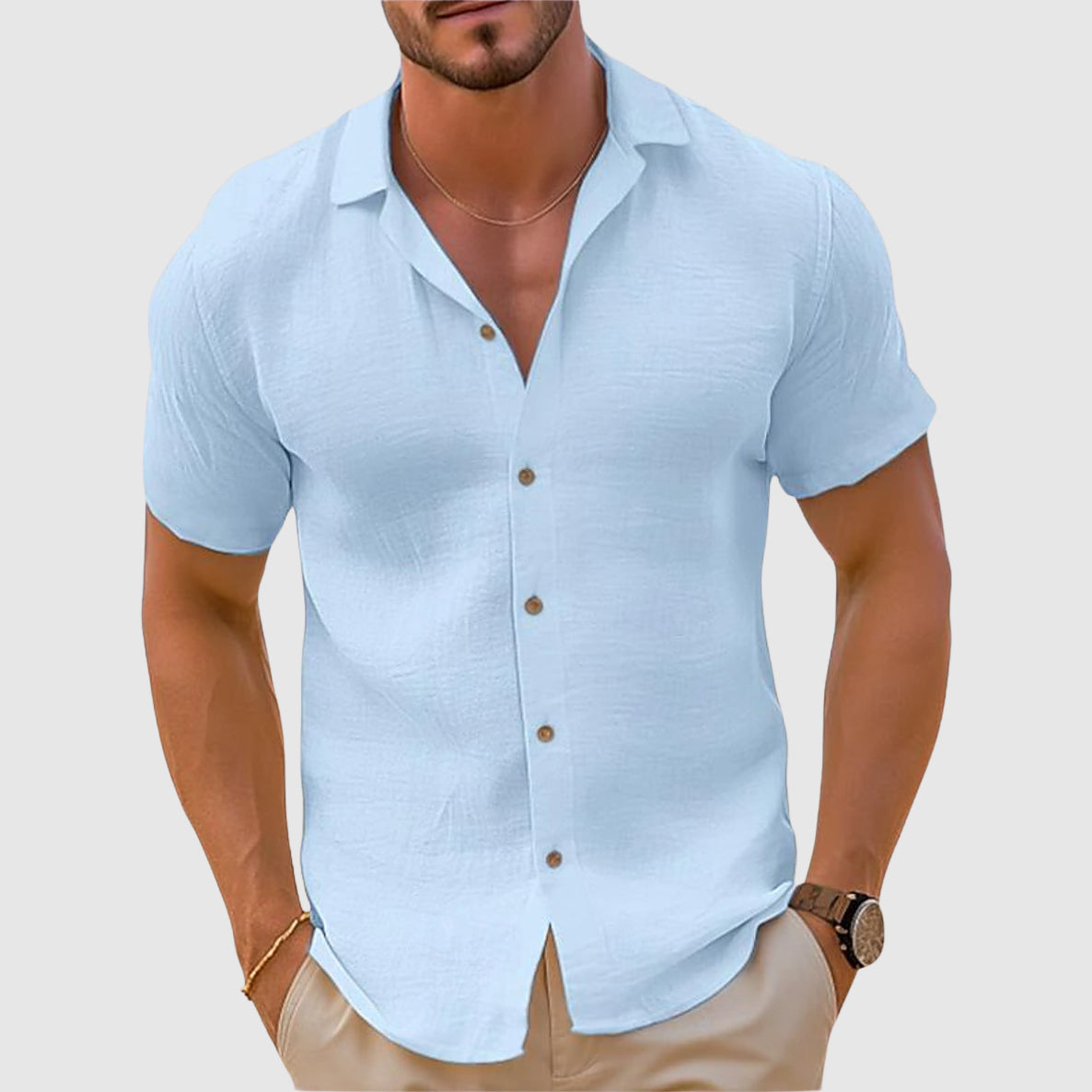 Image of Timothy | Men's Button-Down Casual Shirt