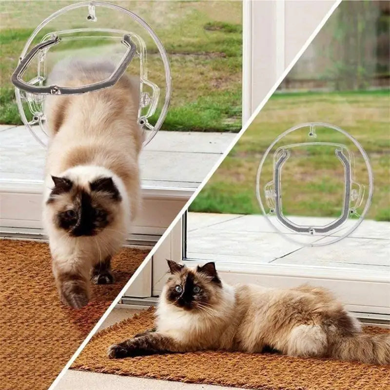 Transparent Pet Flap for Access Control