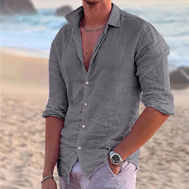 Image of Tristan | Men's Button-Down Casual Shirt