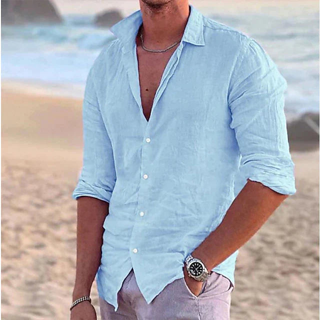 Image of Tristan | Men's Button-Down Casual Shirt