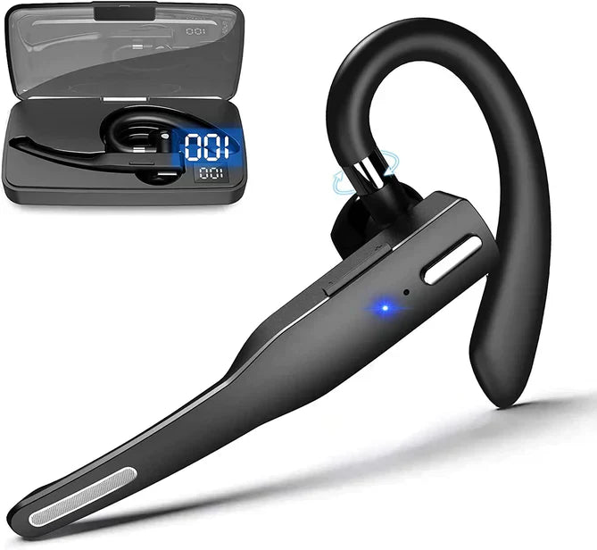 Trucker Dual Mic Wireless Bluetooth 5.1 Noise Cancelling Headset & Earbuds
