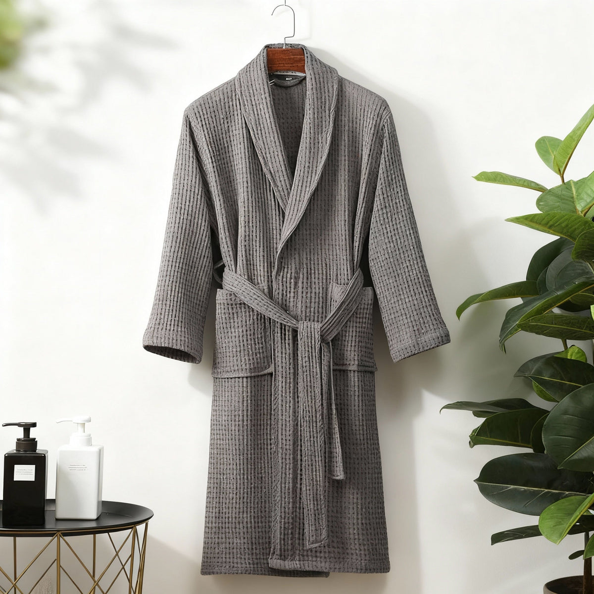 Unisex Classic Cut Bathrobe with Pockets