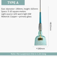 UrbanSimplicity - Pendant Lamps with Colorful Glass