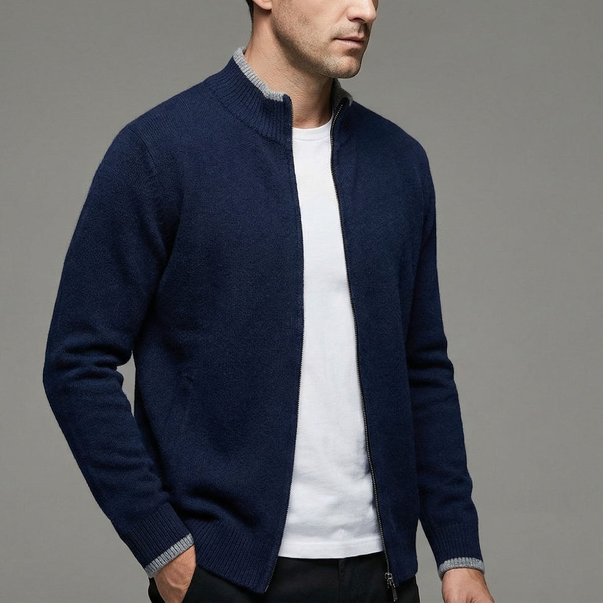 Image of Victor | Men's Zip-Up Sweater