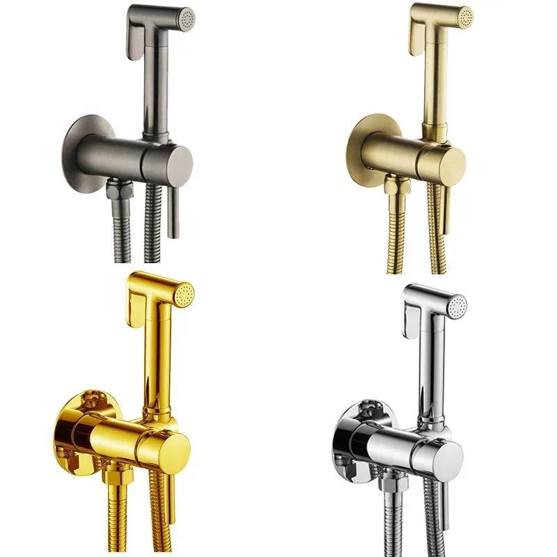 Wall-Mounted Bidet Spray Faucet Set