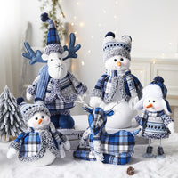 Whimsical Snowman Figurine Decoration