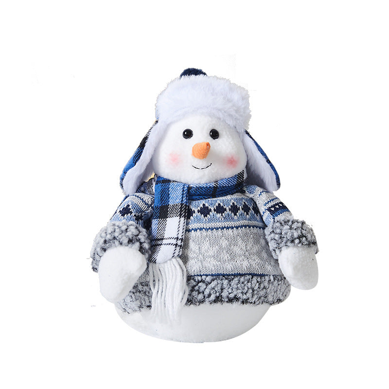 Whimsical Snowman Figurine Decoration