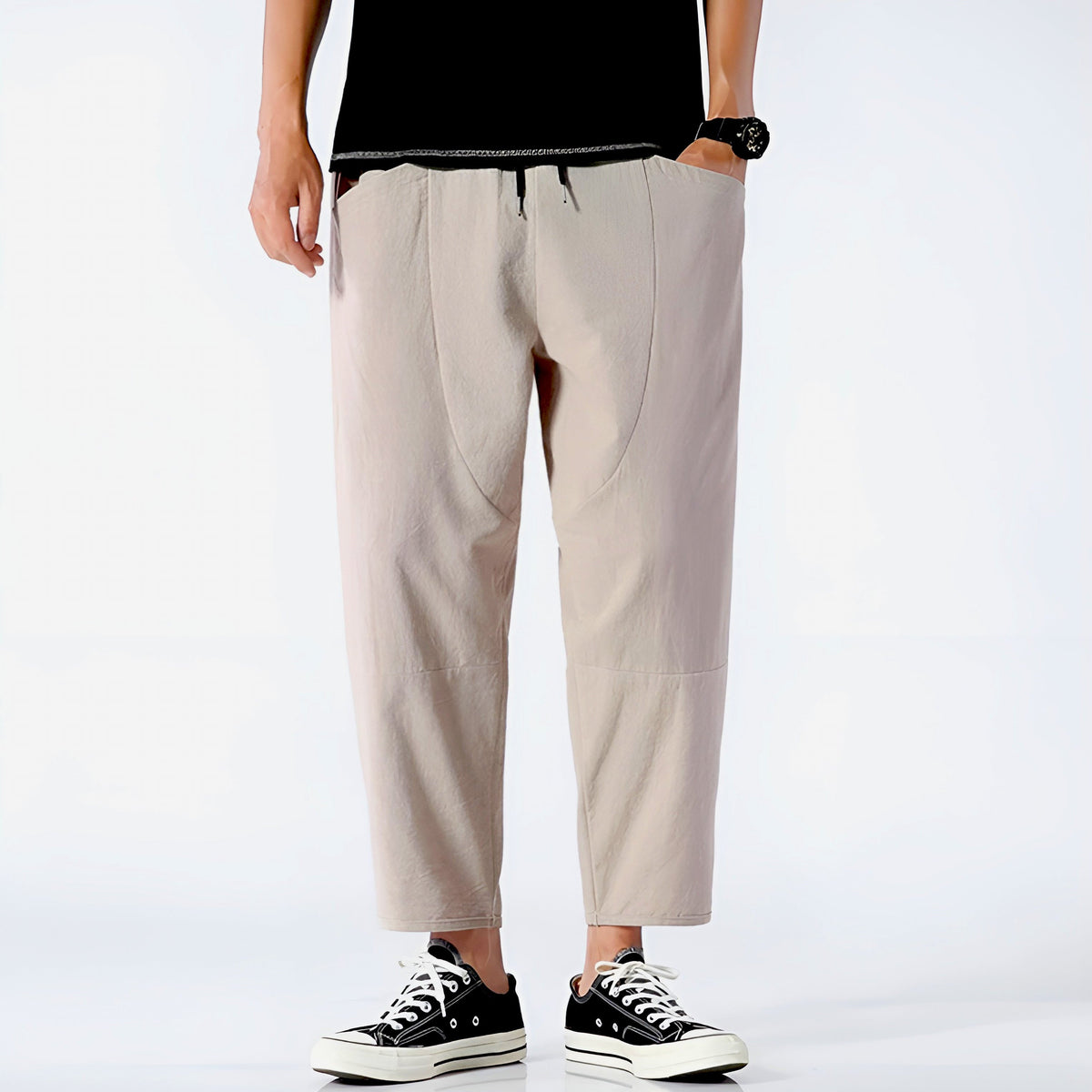 Image of William | Men's Cropped Drawstring Pants