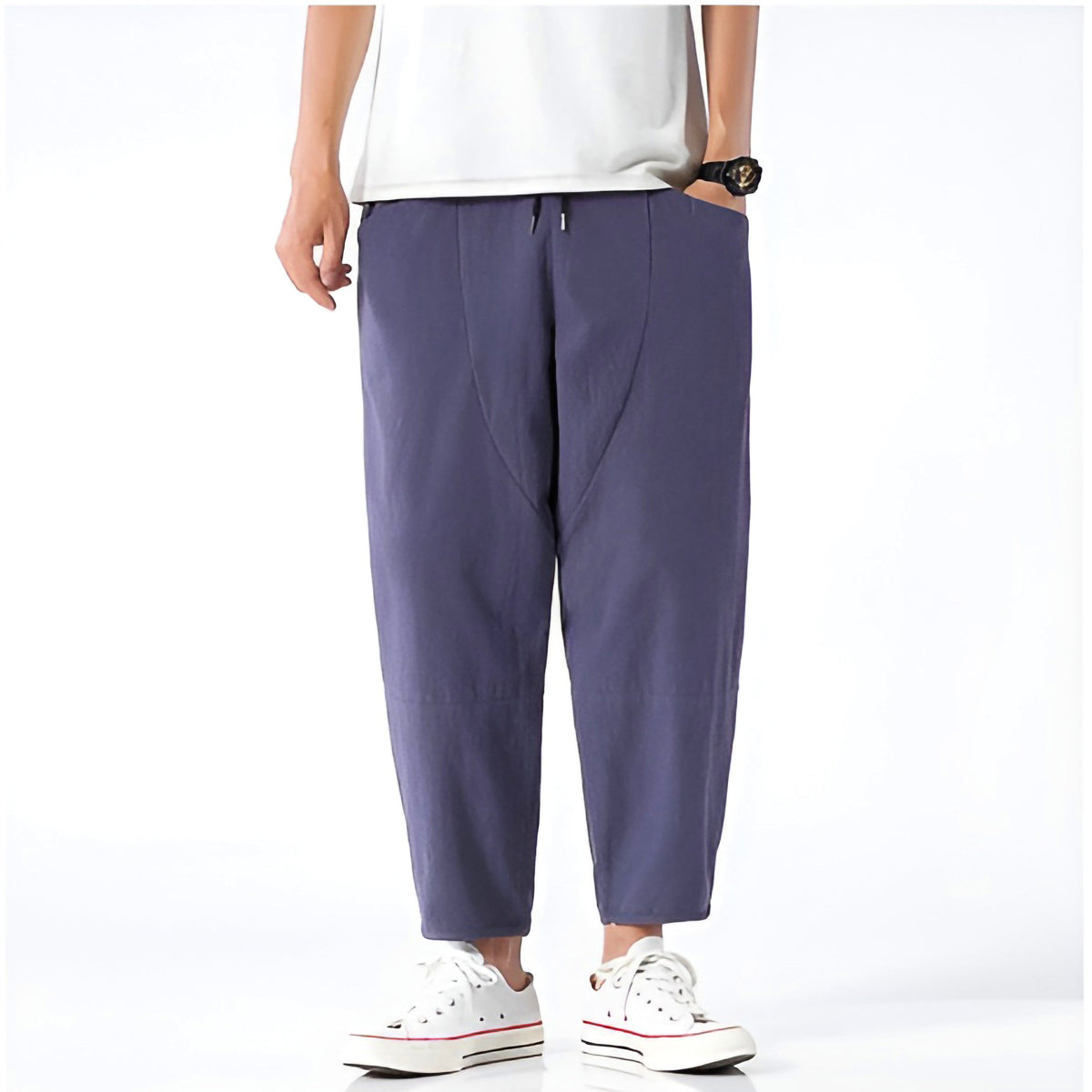 Image of William | Men's Cropped Drawstring Pants