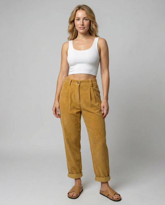 Women's Casual Comfort Corduroy Trousers