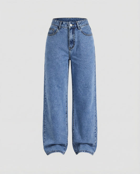 Women's Classic Wide-Leg Denim Jeans