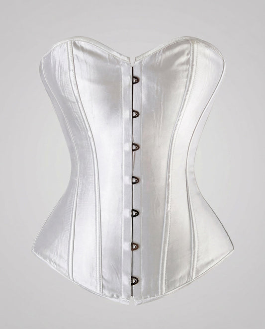 Women's Elegant Satin Corset with Reinforced Boning