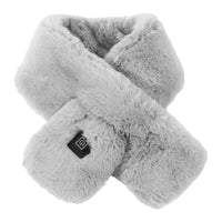 Women's Faux Fur Heated Scarf USB Electric Neck Wrap with 3 Temperature Levels