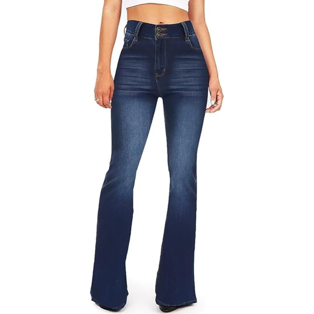 Women's High-Waisted Flared Jeans