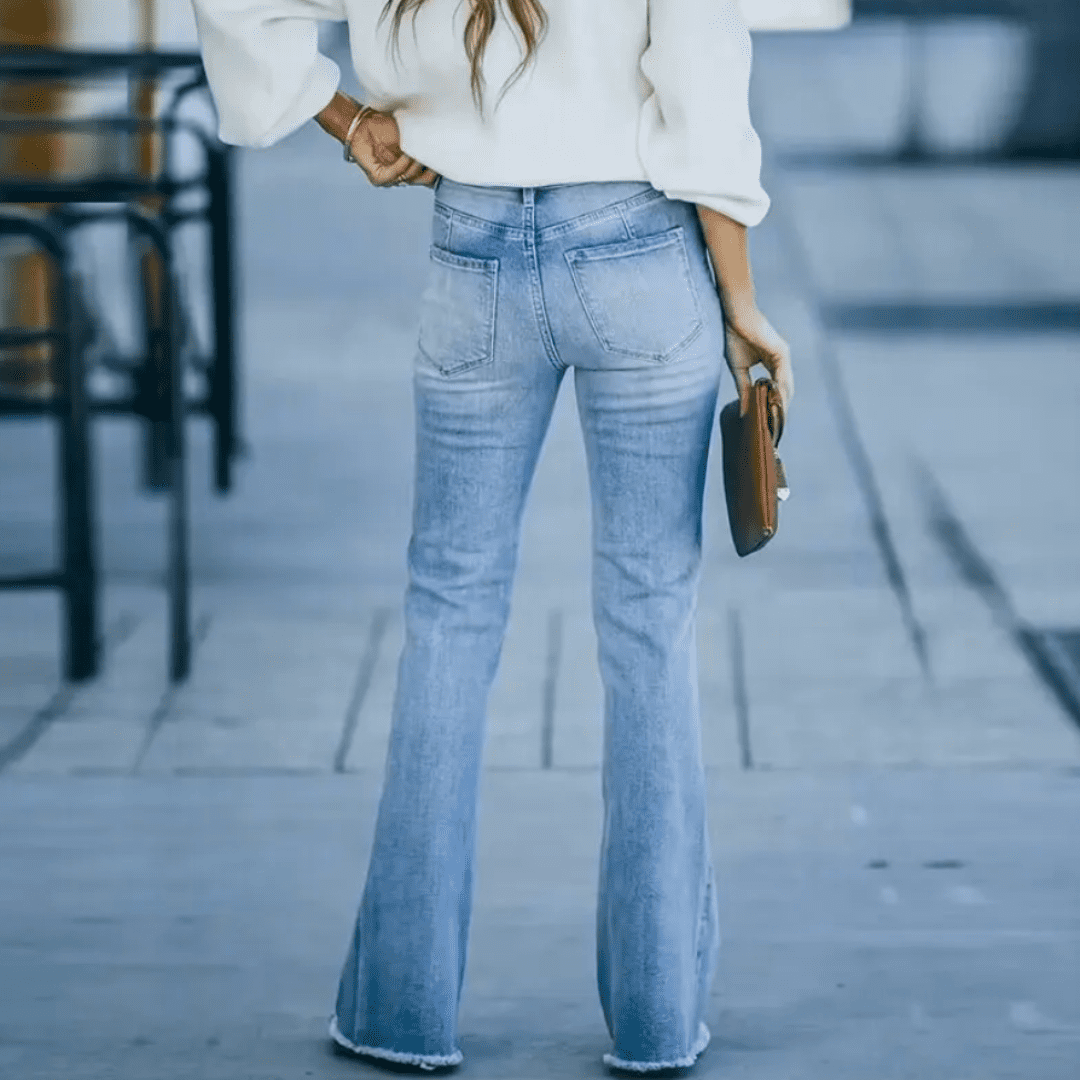 Women's High-Waisted Slim Fit Jeans