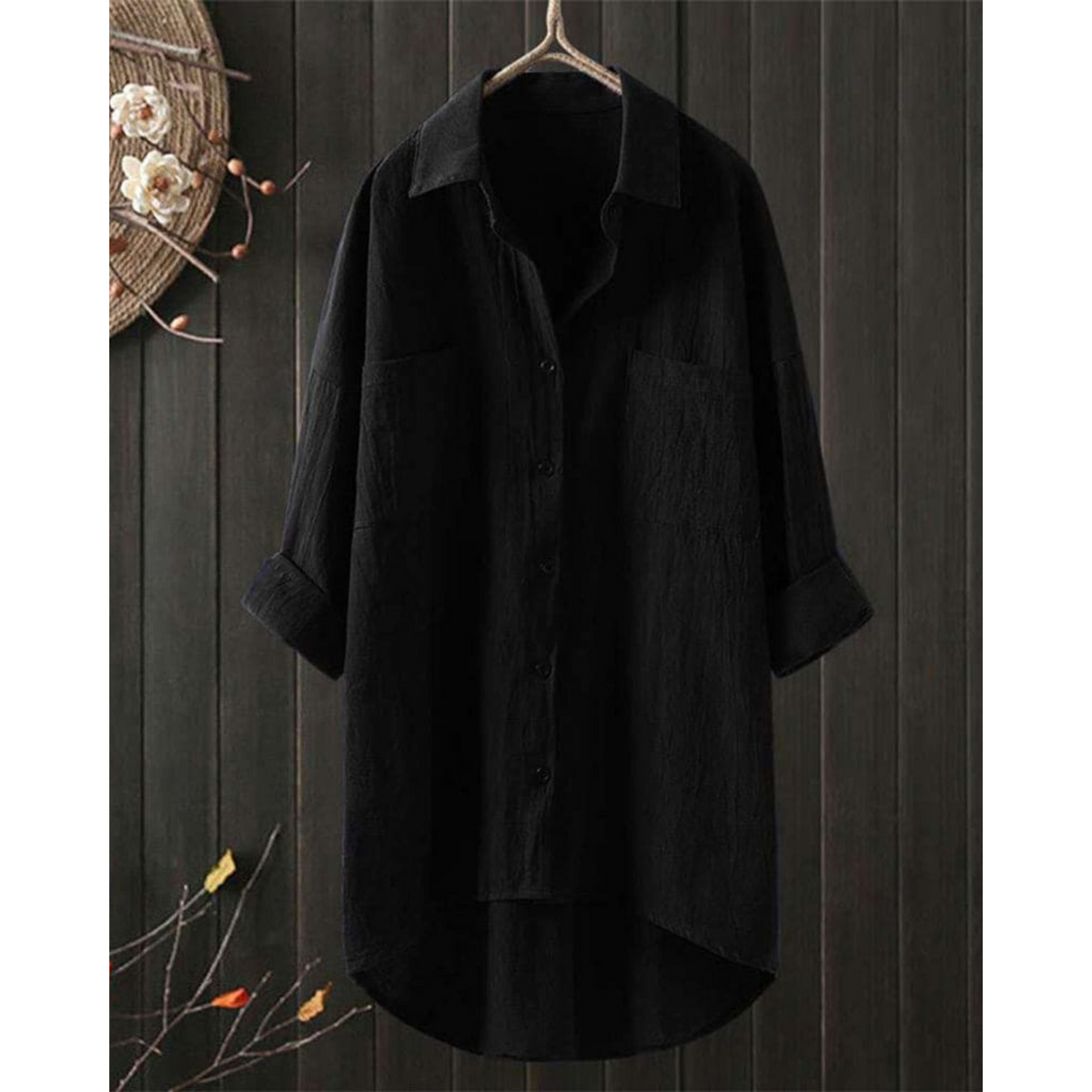 Women's Long-Sleeve Blouse with Airy Cut