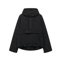 Women's Padded Hooded Half-Zip Anorak Jacket