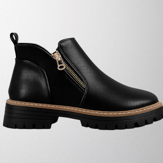 Women's Platform Zip Ankle Boots