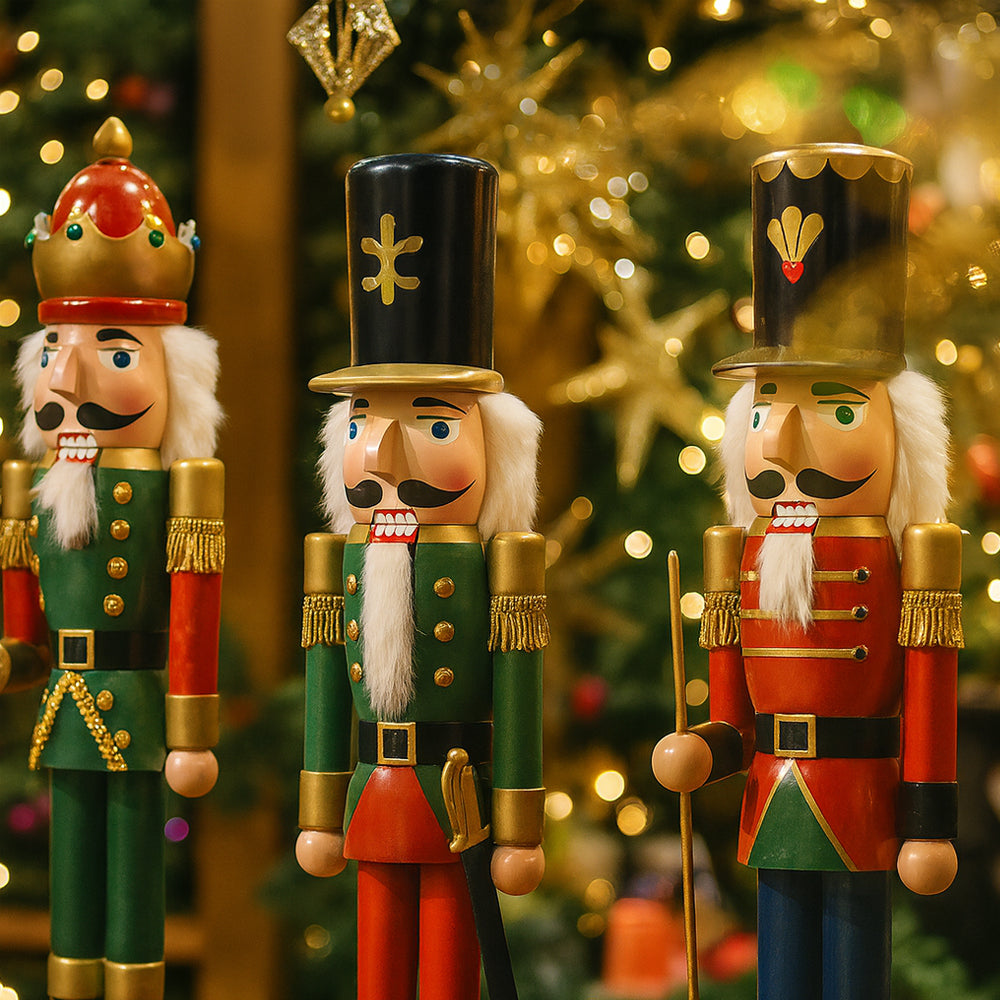Wooden Nutcracker Figures – 30 cm – 4 Different Figures