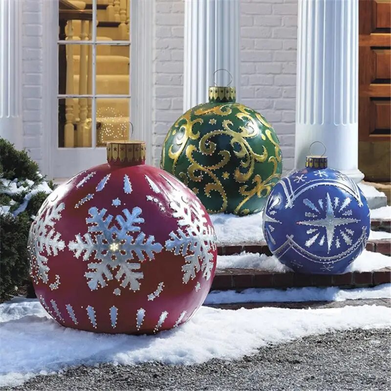 XL Christmas Decoration – Weather-Resistant Jumbo Baubles for Indoor and Outdoor Use