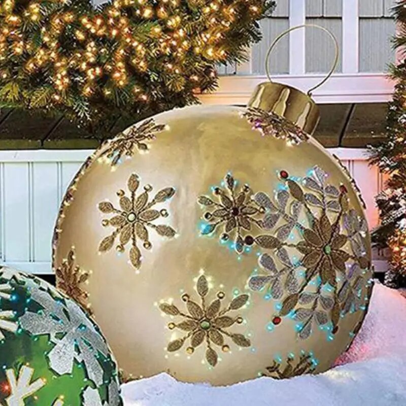 XL Christmas Decoration – Weather-Resistant Jumbo Baubles for Indoor and Outdoor Use