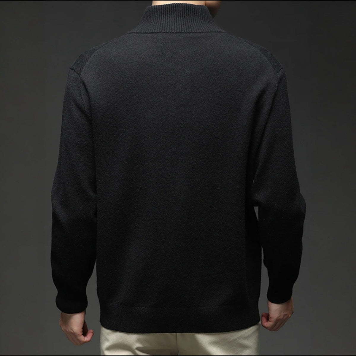 Image of Zane | Men's Button-Down Ribbed Knit Cardigan