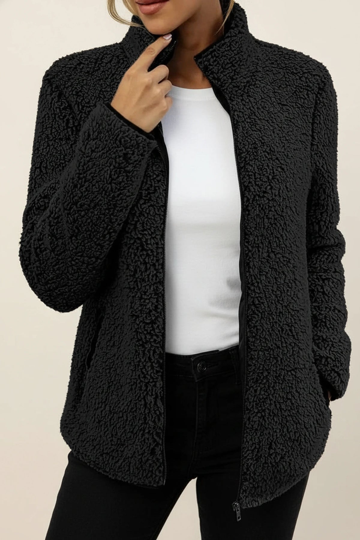 Cozy Teddy Fleece Winter Jacket for Women
