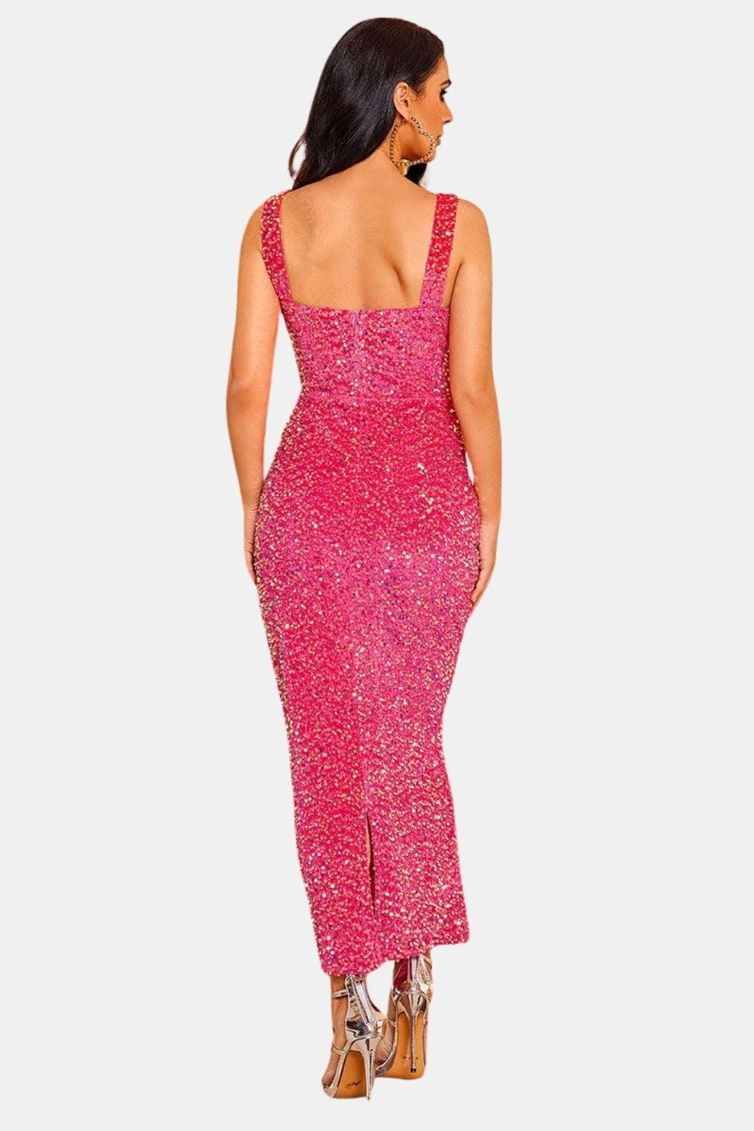 Image of Zoe | Women's Sleeveless Bodycon Maxi Dress
