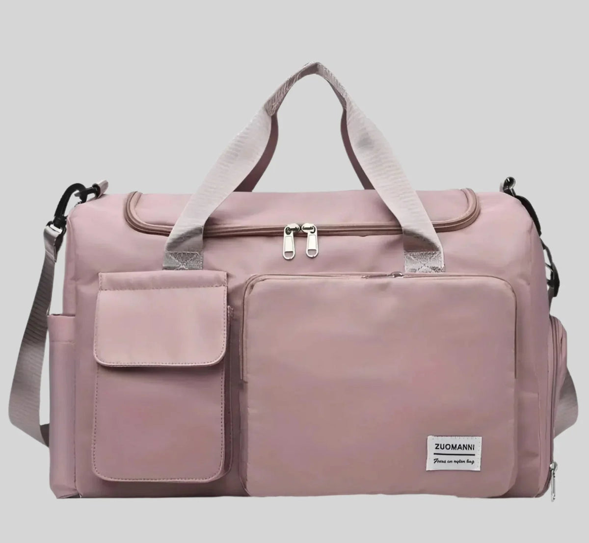 Zuomanni Waterproof Weekend Bag – Spacious Travel & Gym Holdall with Shoe Compartment