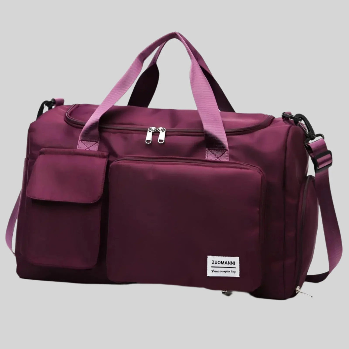 Zuomanni Waterproof Weekend Bag – Spacious Travel & Gym Holdall with Shoe Compartment