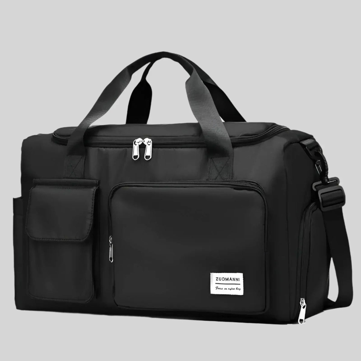 Zuomanni Waterproof Weekend Bag – Spacious Travel & Gym Holdall with Shoe Compartment